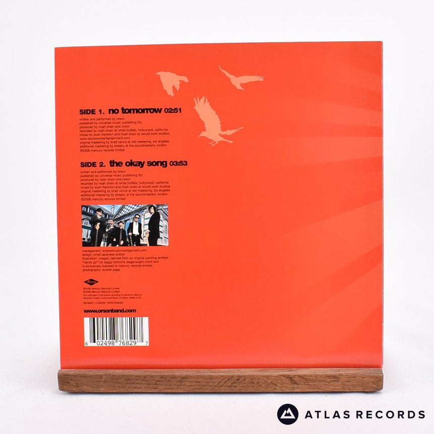 Orson - No Tomorrow - Numbered 7" Vinyl Record - NM/NM