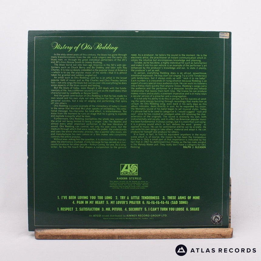 Otis Redding - The History Of Otis Redding - LP Vinyl Record - VG+/EX