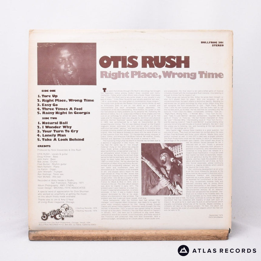 Otis Rush - Right Place, Wrong Time - Usa Stereo 1 2 LP Vinyl Record - VG+/EX