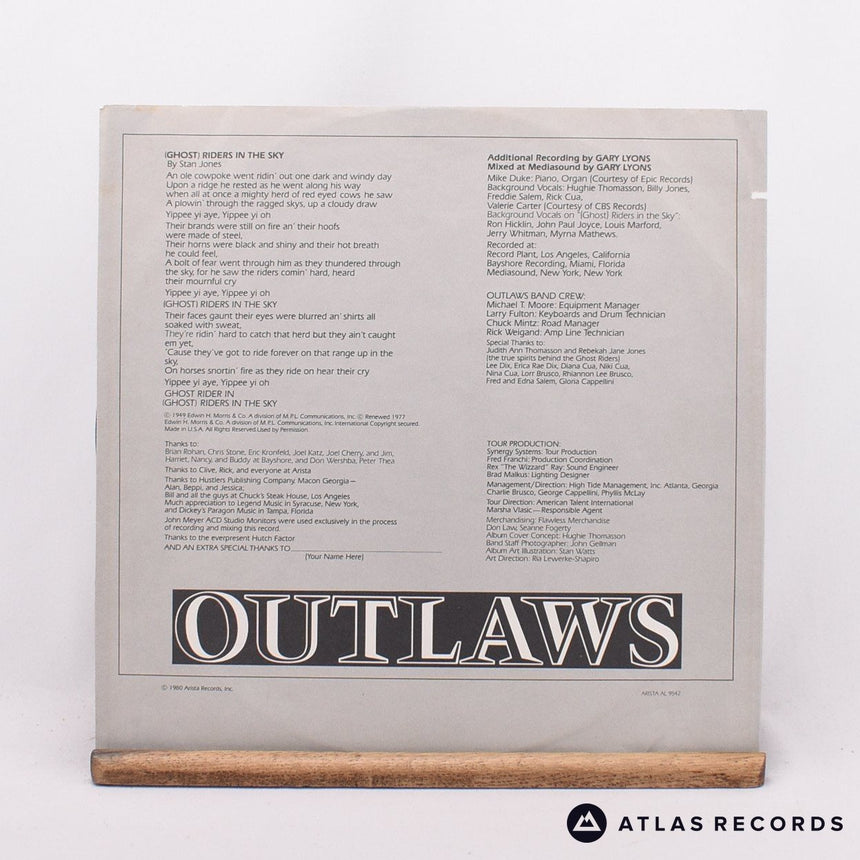 Outlaws - Ghost Riders - Sterling Us LP Vinyl Record - VG+/VG+
