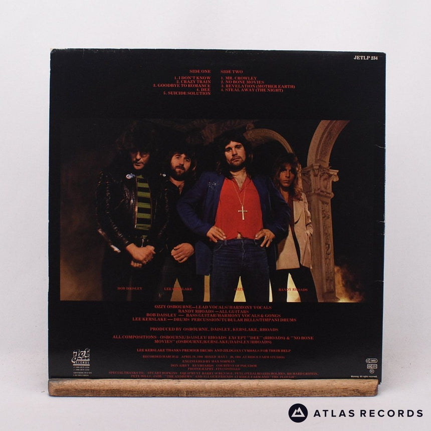Ozzy Osbourne - Blizzard Of Ozz - A1 B1 LP Vinyl Record - EX/VG+