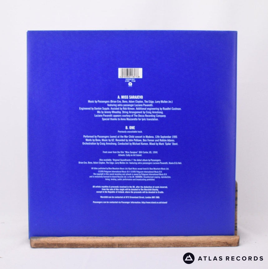 Passengers - Miss Sarajevo - Poster A1 B1 7" Vinyl Record - VG+/VG+