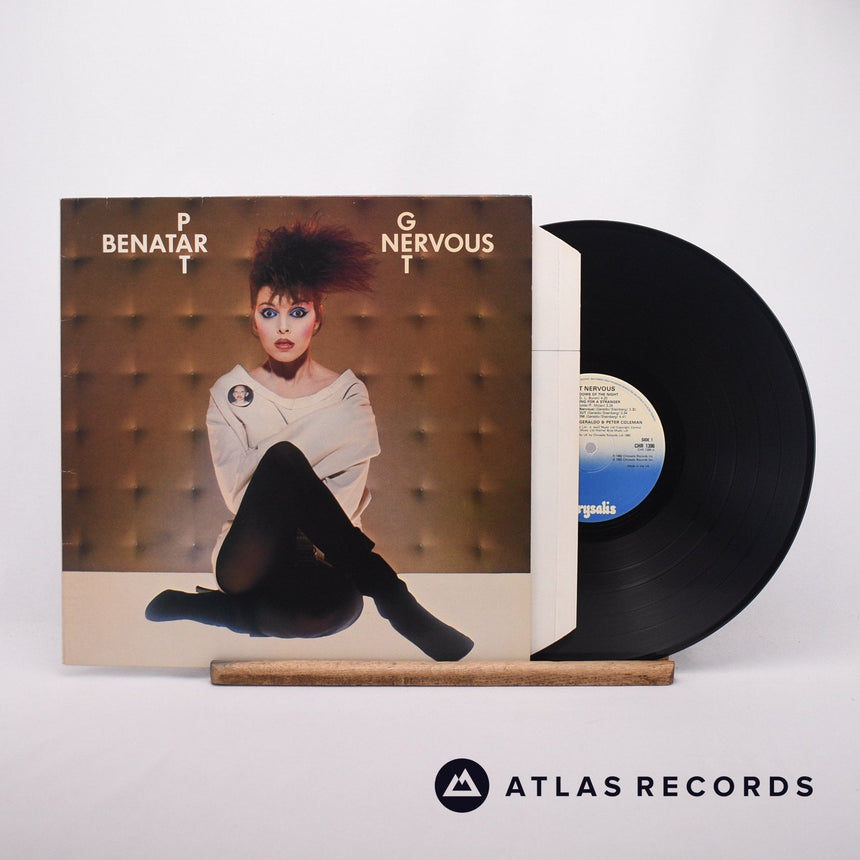 Pat Benatar Get Nervous LP Vinyl Record - Front Cover & Record