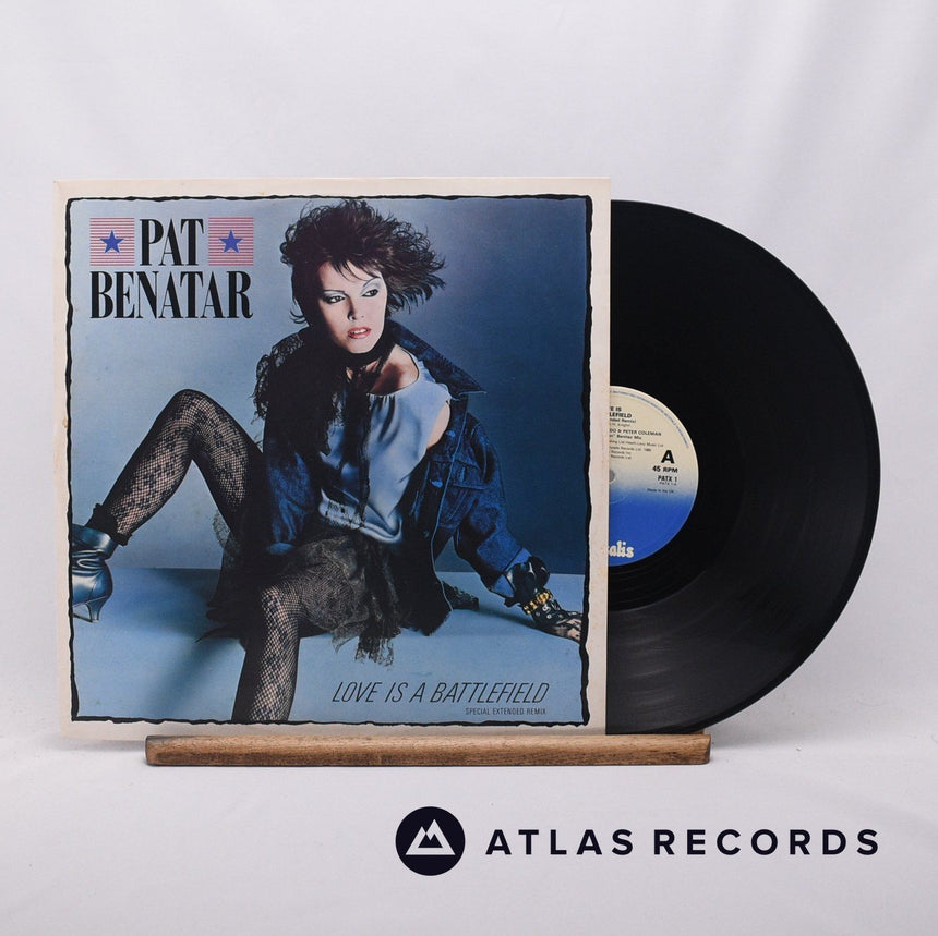 Pat Benatar Love Is A Battlefield 12" Vinyl Record - Front Cover & Record