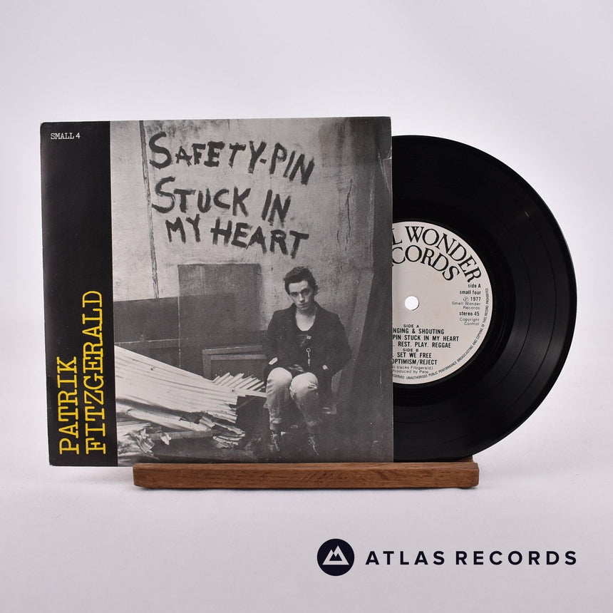 Patrik Fitzgerald Safety-Pin Stuck In My Heart 7" Vinyl Record - Front Cover & Record