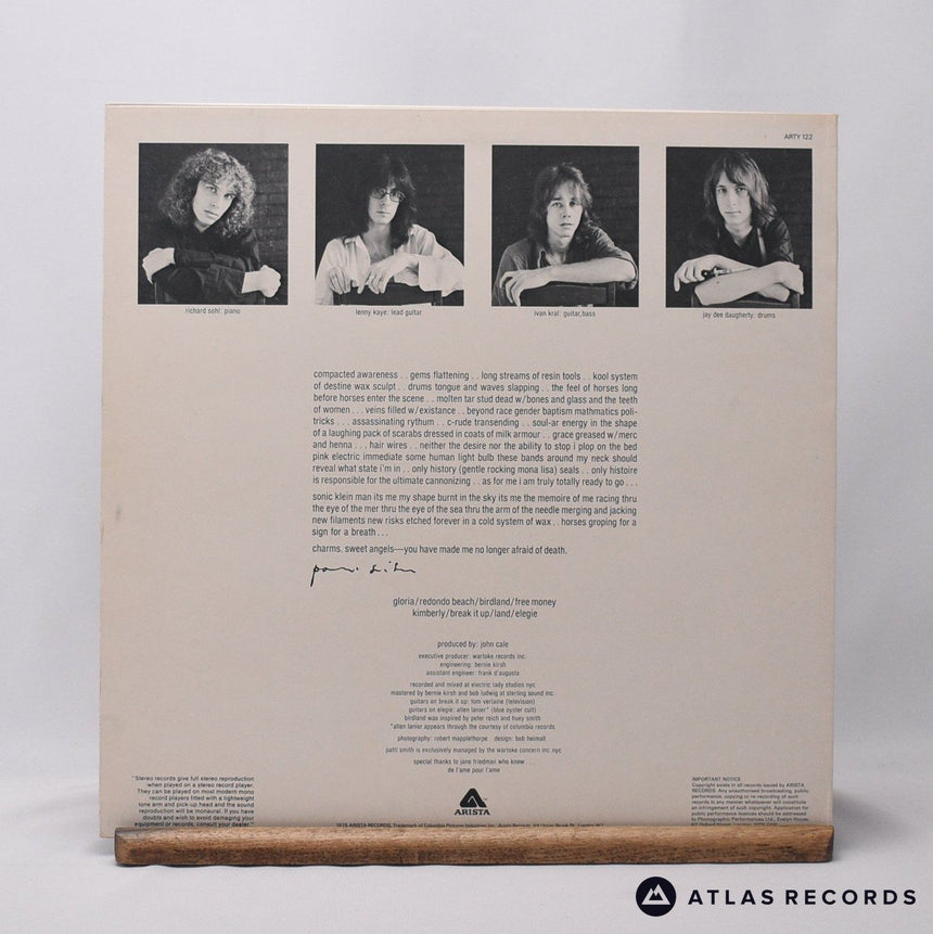 Patti Smith - Horses - Repress A//2 B-1 LP Vinyl Record - VG+/VG+