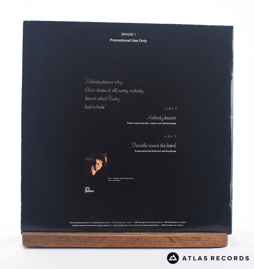 Paul Brady - Nobody Knows - Cd Promo Gatefold 7" + CD Vinyl Record - VG+/EX