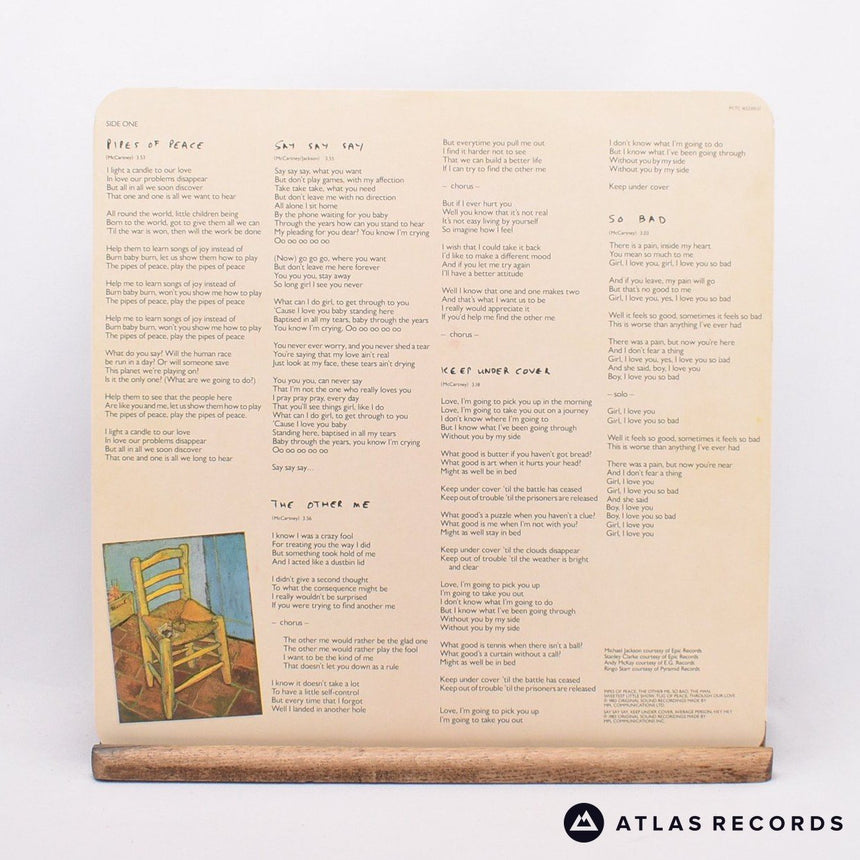 Paul McCartney - Pipes Of Peace - Gatefold LP Vinyl Record - EX/EX