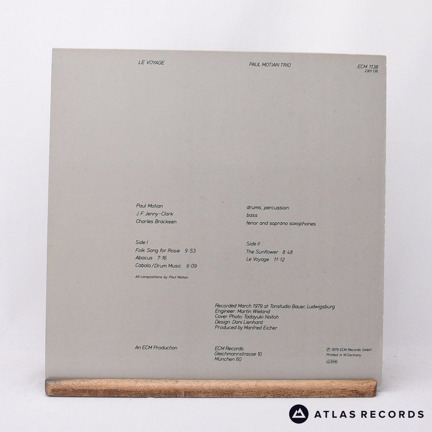 Paul Motian Trio - Le Voyage - LP Vinyl Record - EX/EX