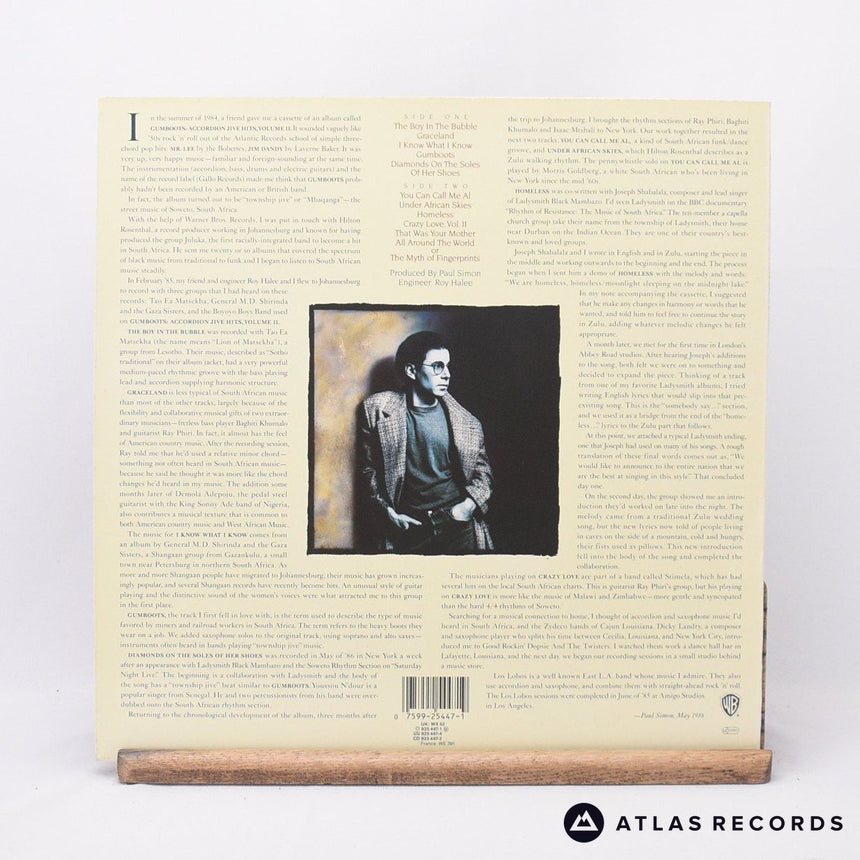 Paul Simon - Graceland - Embossed Sleeve LP Vinyl Record - EX/EX