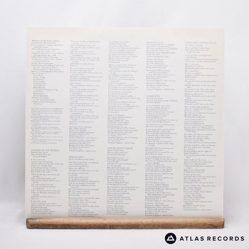 Paul Simon - Graceland - Embossed Sleeve LP Vinyl Record - EX/EX