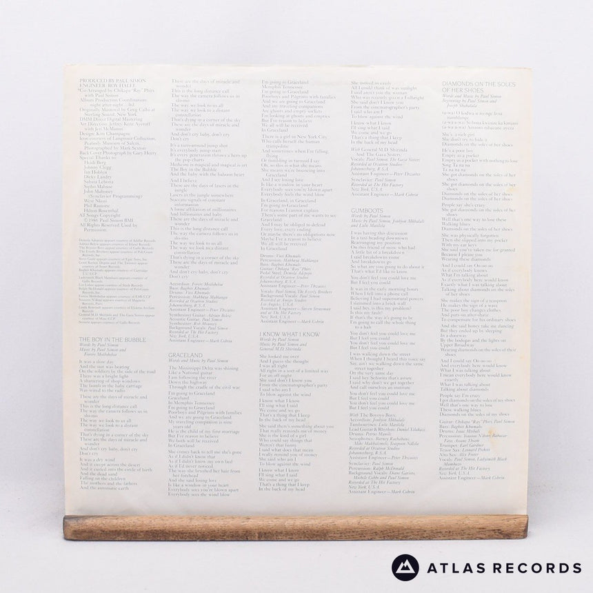 Paul Simon - Graceland - Embossed Sleeve Hype Sticker LP Vinyl Record - VG+/VG+