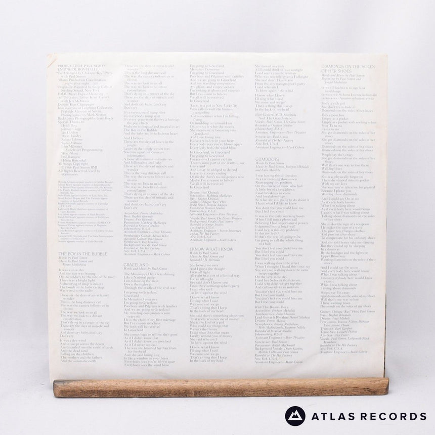 Paul Simon - Graceland - Embossed Sleeve LP Vinyl Record - EX/EX