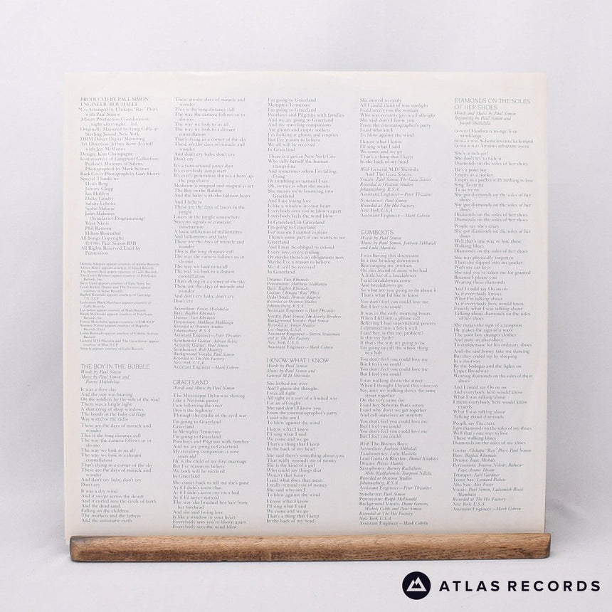 Paul Simon - Graceland - Embossed Sleeve LP Vinyl Record - EX/VG+