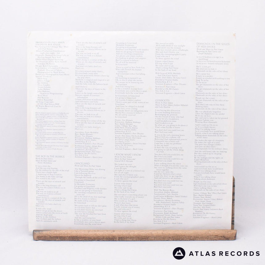 Paul Simon - Graceland - Embossed Sleeve LP Vinyl Record - EX/EX