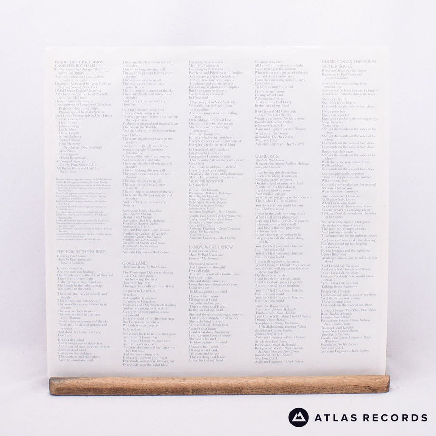 Paul Simon - Graceland - Embossed Sleeve LP Vinyl Record - EX/EX