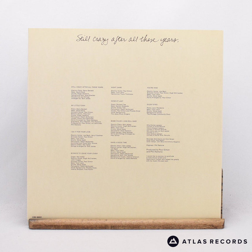 Paul Simon - Still Crazy After All These Years - LP Vinyl Record - EX/NM
