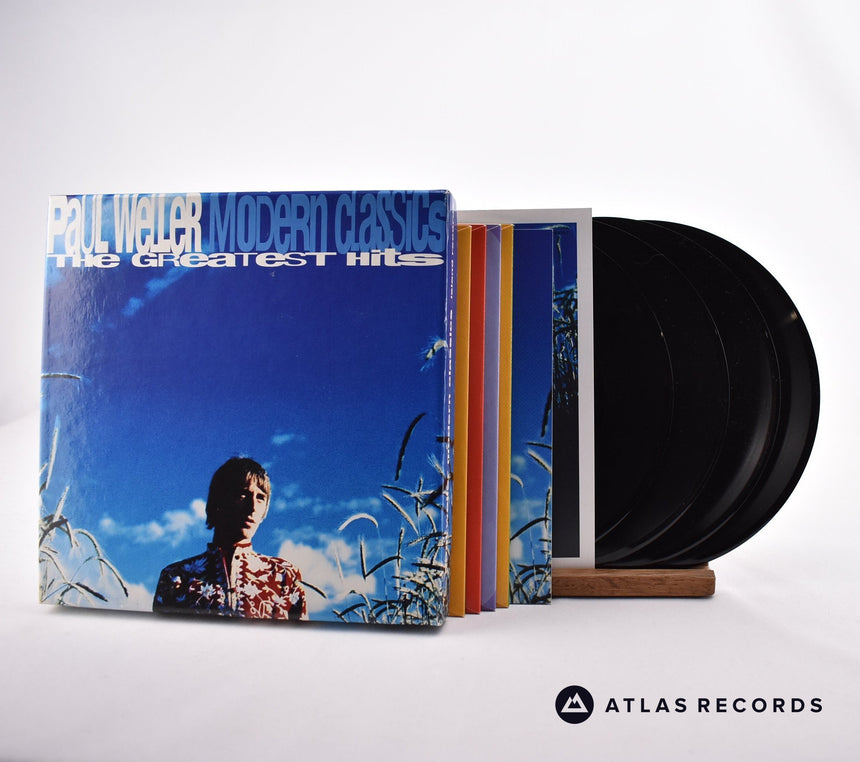 Paul Weller Modern Classics - The Greatest Hits 4 x 7" Box Set Vinyl Record - Front Cover & Record