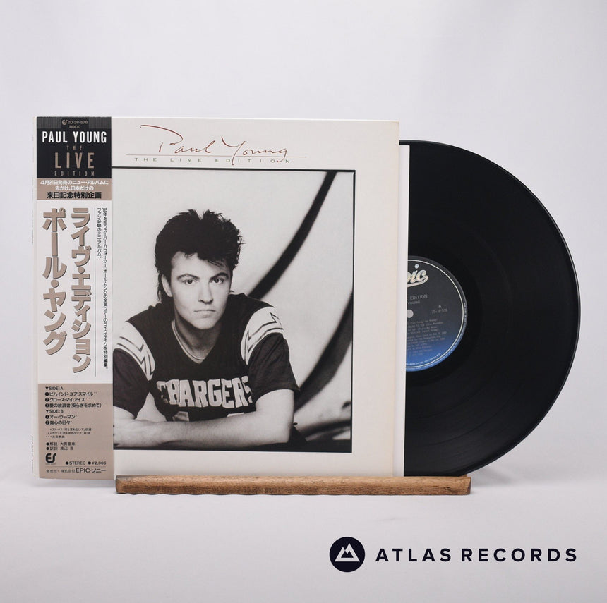 Paul Young The Live Edition LP Vinyl Record - Front Cover & Record