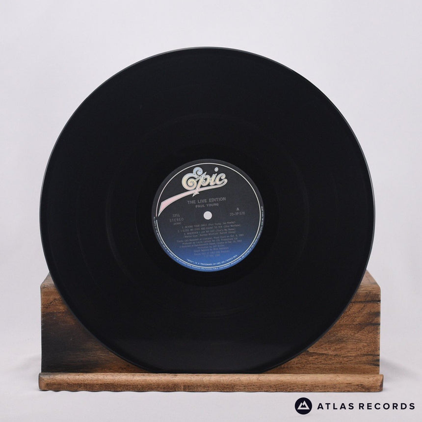 Paul Young - The Live Edition - Insert Obi LP Vinyl Record - EX/VG+