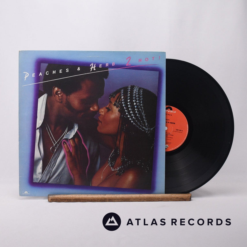 Peaches & Herb 2 Hot! LP Vinyl Record - Front Cover & Record