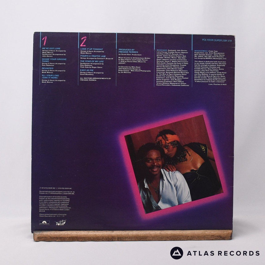 Peaches & Herb - 2 Hot! - LP Vinyl Record - VG+/EX