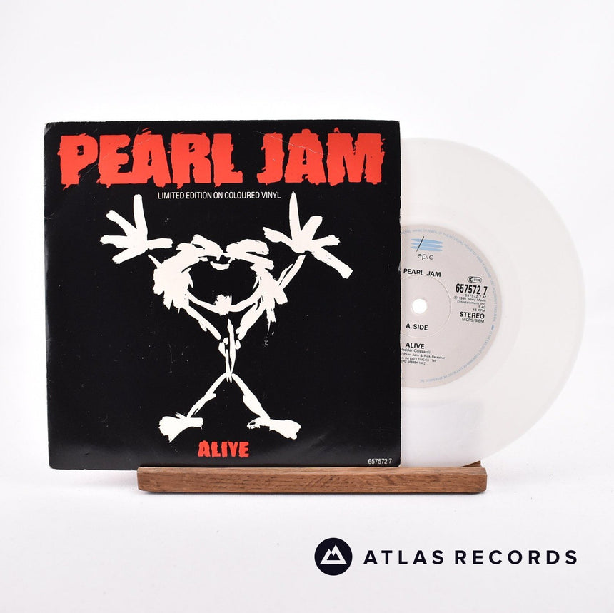 Pearl Jam Alive 7" Vinyl Record - Front Cover & Record