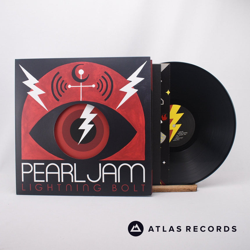Pearl Jam Lightning Bolt LP Vinyl Record - Front Cover & Record