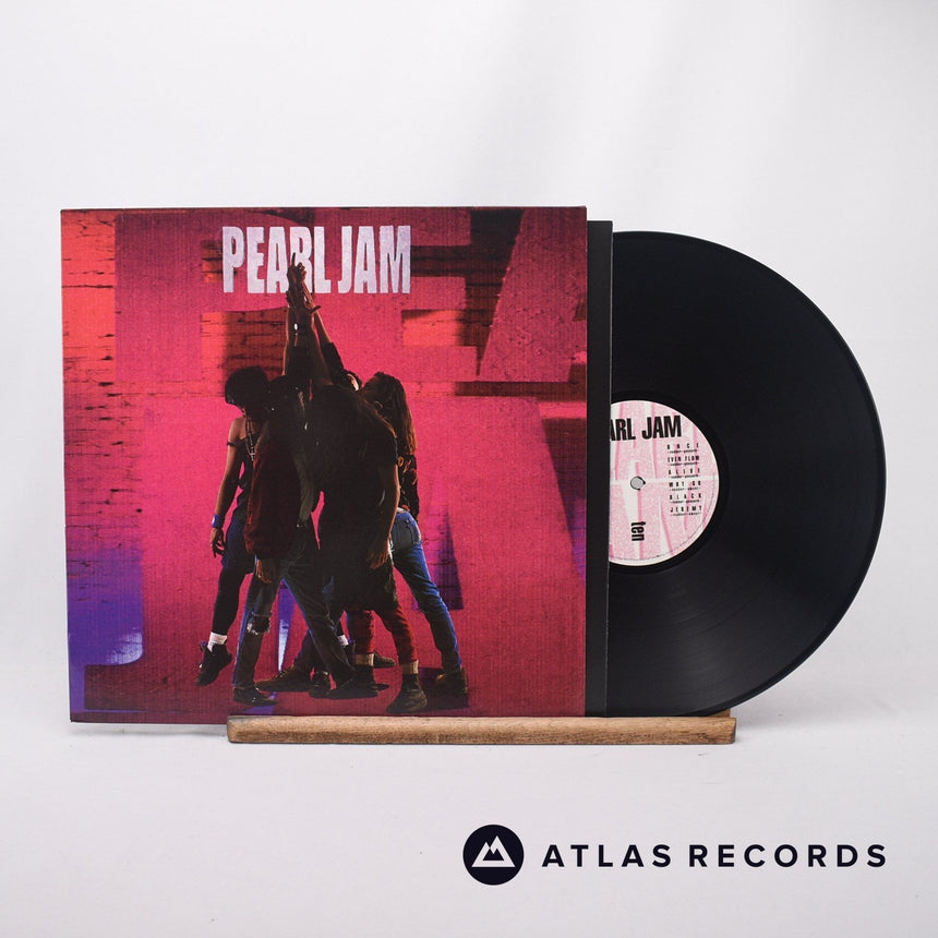 Pearl Jam Ten LP Vinyl Record - Front Cover & Record
