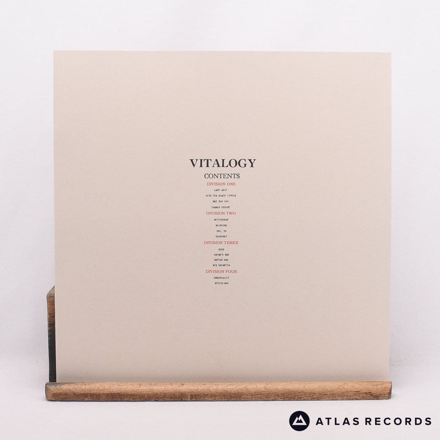 Pearl Jam - Vitalogy - 180G Booklet Insert Reissue 2 x LP Vinyl Record - VG+/NM