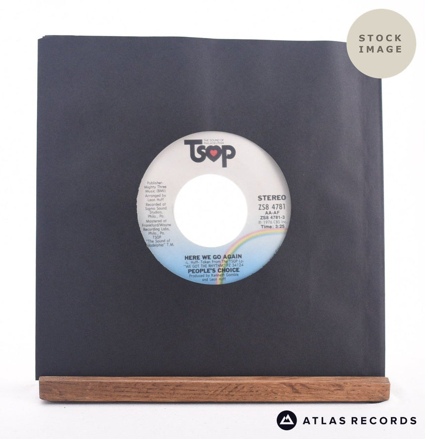 People's Choice Here We Go Again 7" Vinyl Record - Sleeve & Record Side-By-Side
