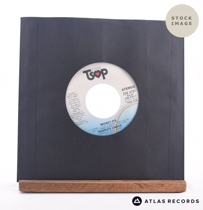 People's Choice Here We Go Again 7" Vinyl Record - Reverse Of Sleeve