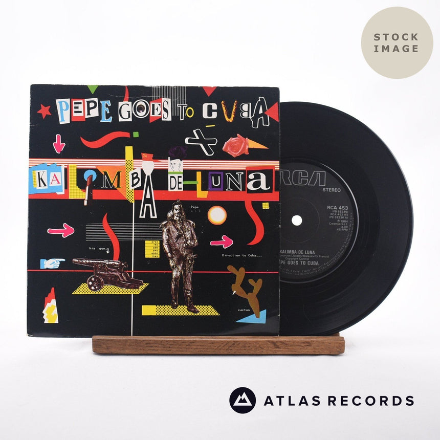 Pepe Goes To Cuba Kalimba De Luna 7" Vinyl Record - Sleeve & Record Side-By-Side