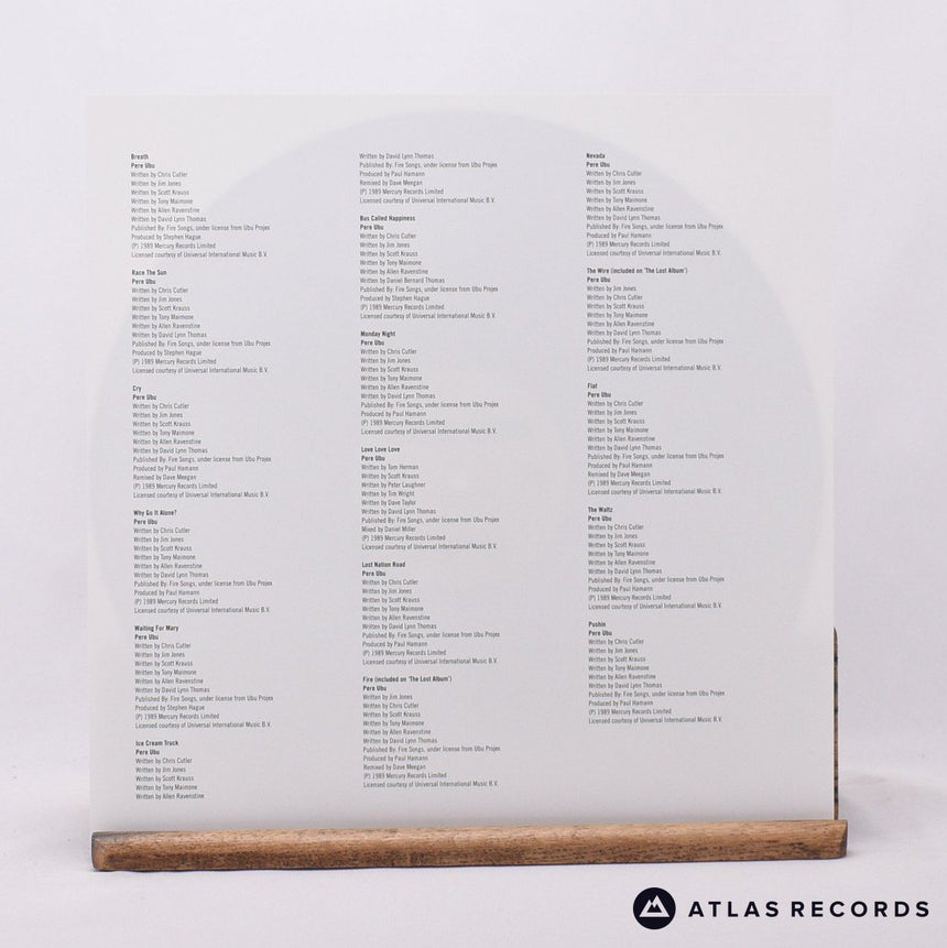 Pere Ubu - Cloudland - Lyric Sheet Reissue LP Vinyl Record - NM/EX