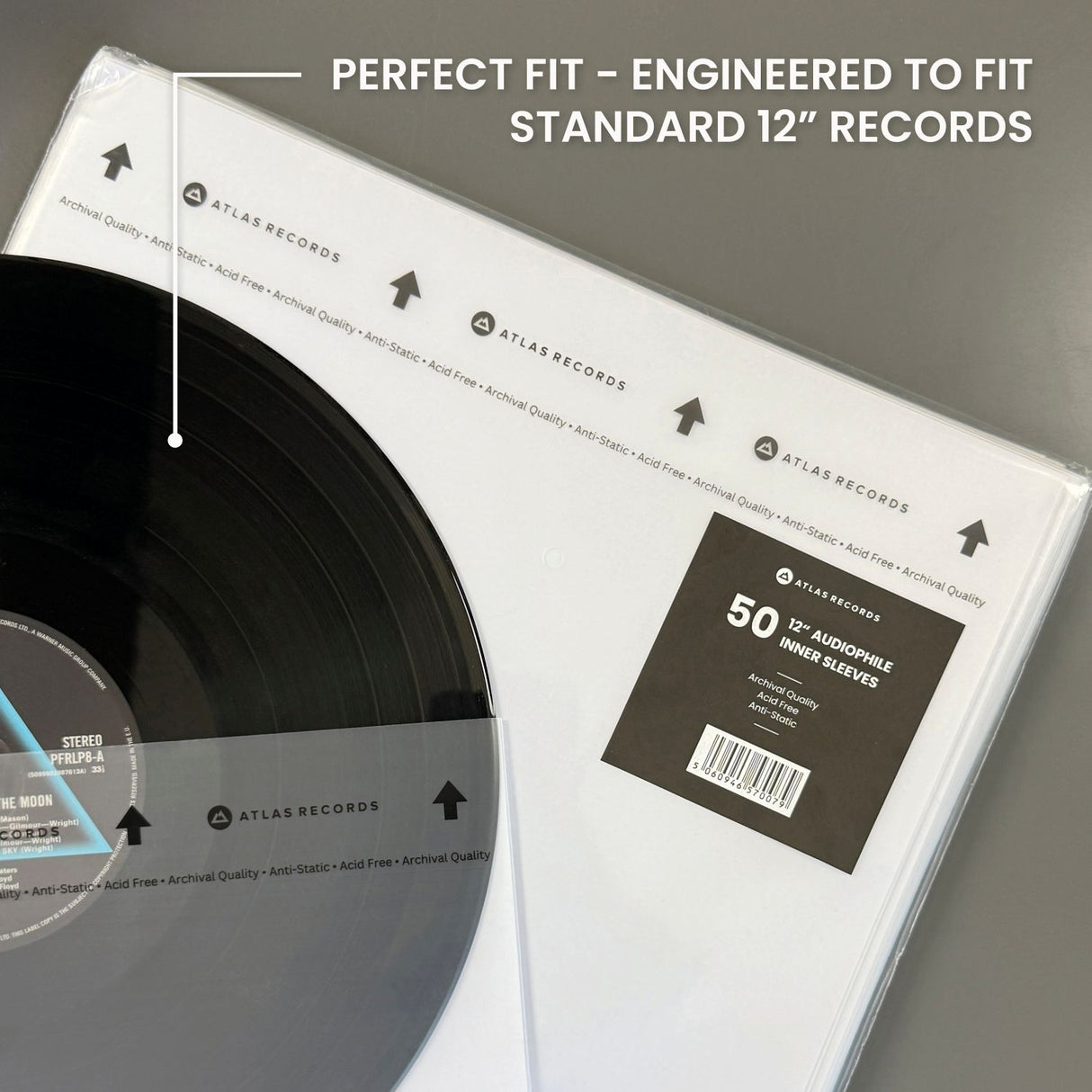 Archival Record Inner Sleeves - 12" 10" 7"