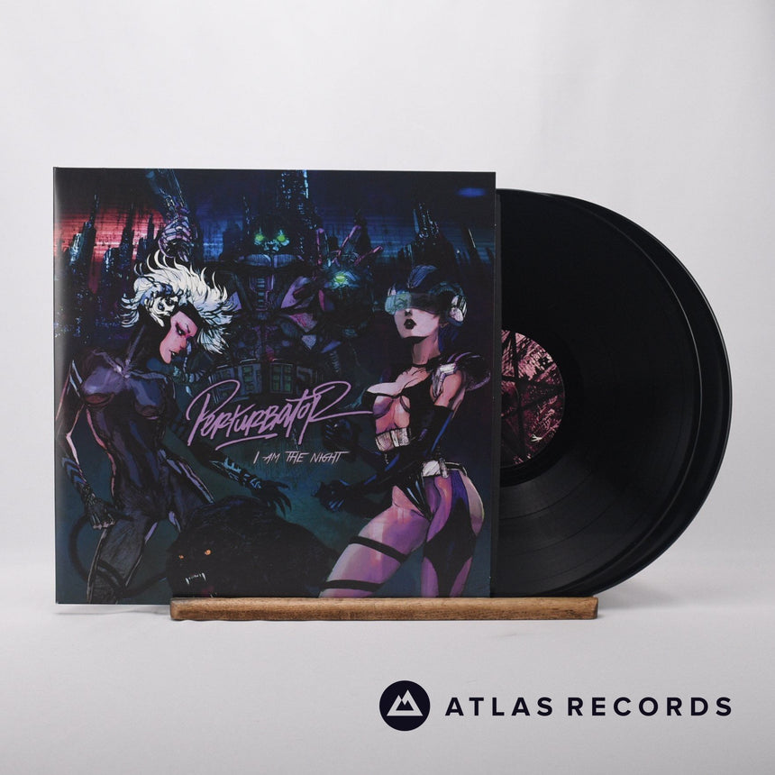 Perturbator I Am The Night Double LP Vinyl Record - Front Cover & Record