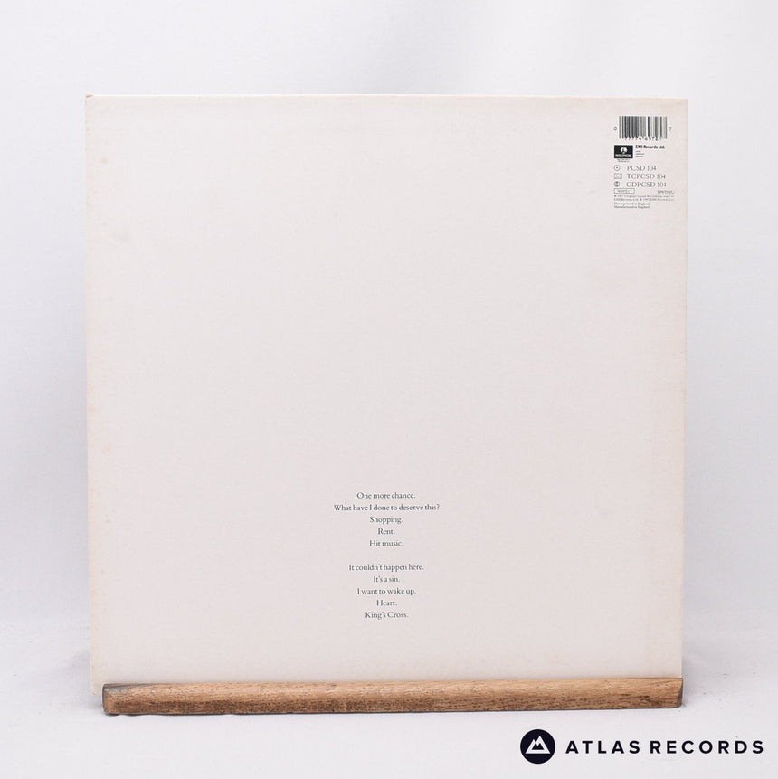 Pet Shop Boys - Actually - LP Vinyl Record - VG+/VG+