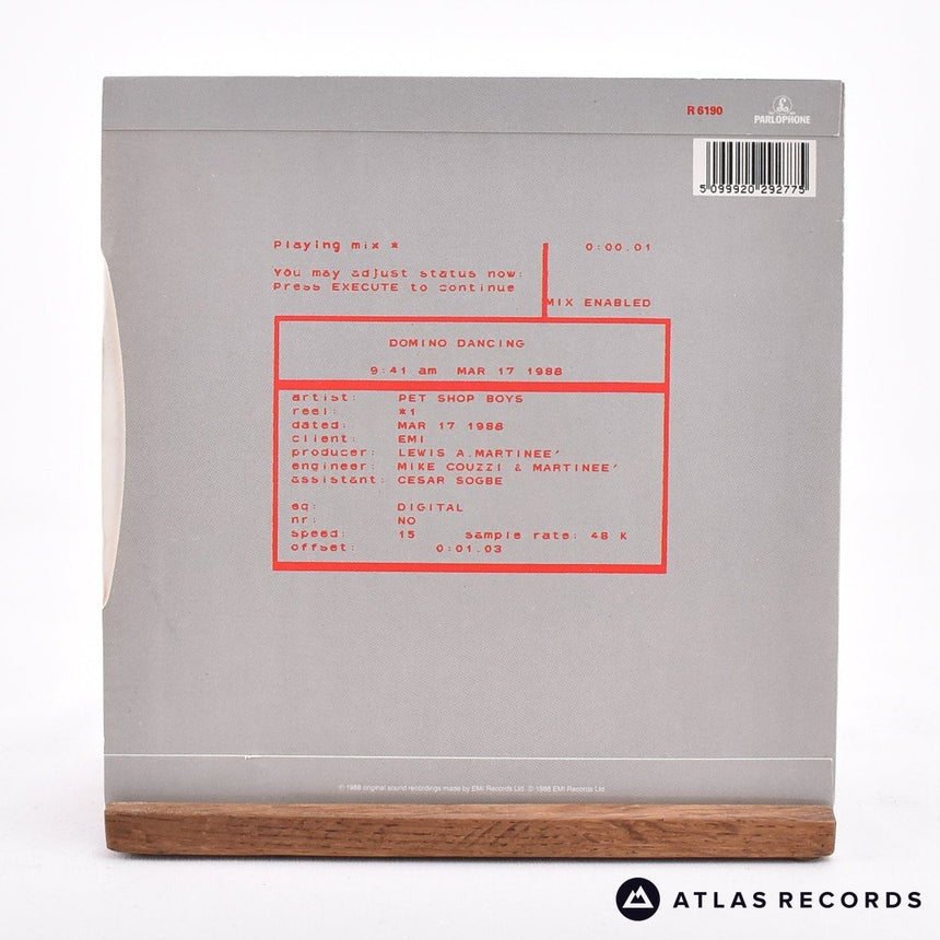 Pet Shop Boys - Domino Dancing - 7" Vinyl Record - EX/EX