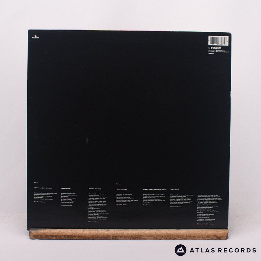 Pet Shop Boys - Introspective - A-1 B-1 LP Vinyl Record - EX/EX