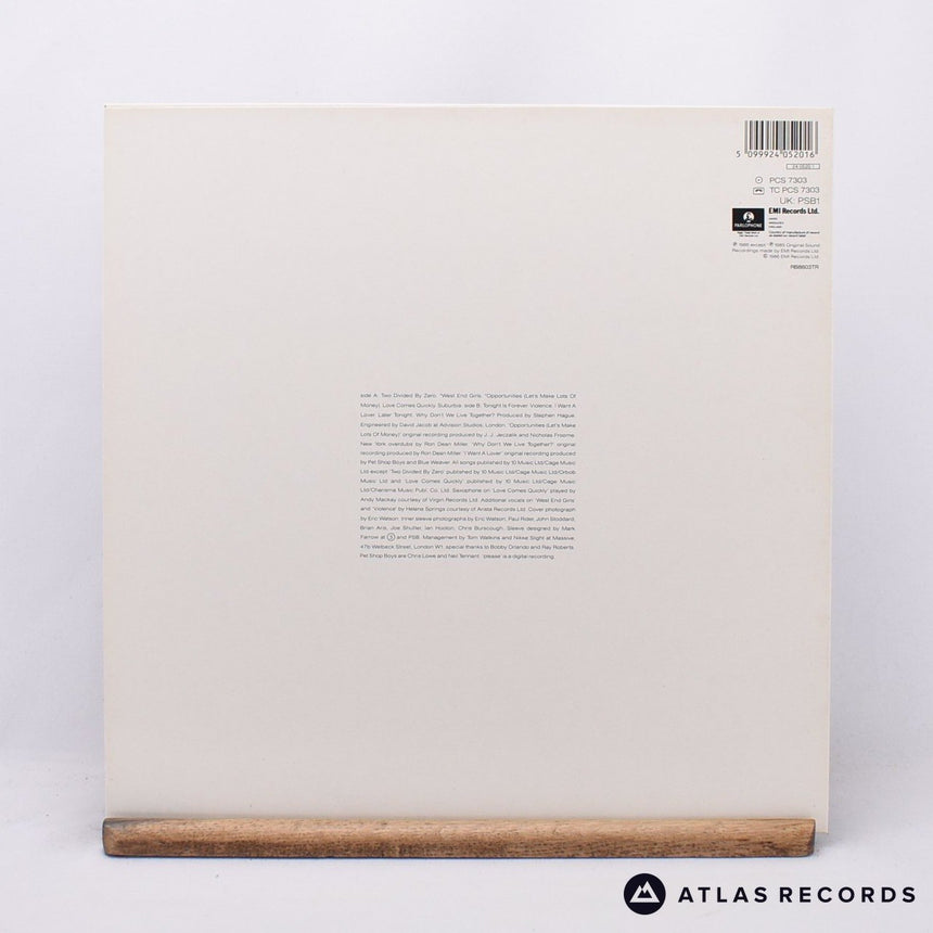 Pet Shop Boys - Please - LP Vinyl Record - EX/VG+