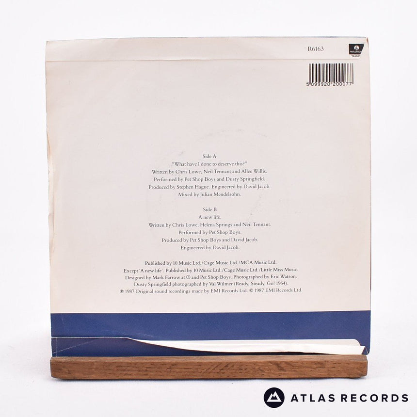 Pet Shop Boys - What Have I Done To Deserve This? - 7" Vinyl Record - EX/VG+
