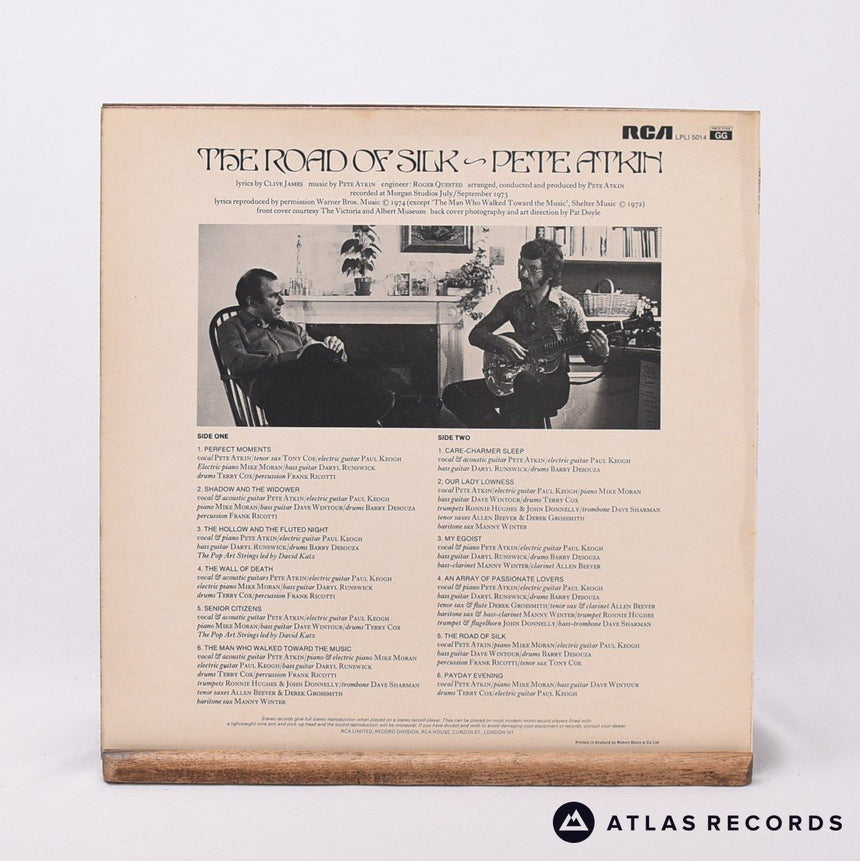 Pete Atkin - The Road Of Silk - Lyric Sheet LP Vinyl Record - EX/VG+