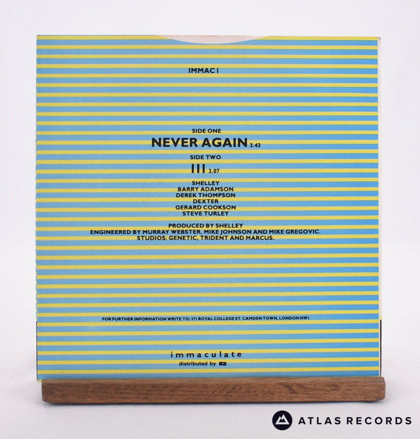 Pete Shelley - Never Again - 7" Vinyl Record - EX/VG+