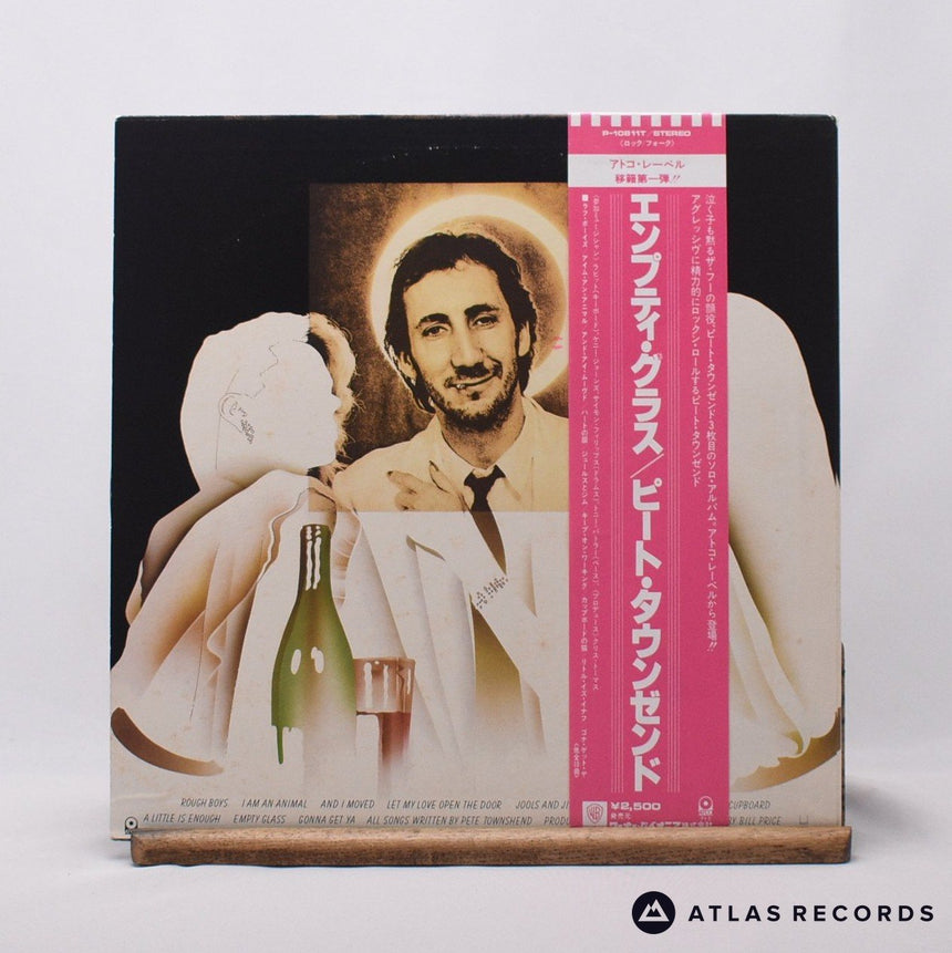 Pete Townshend - Empty Glass - Insert Lyric Sheet LP Vinyl Record - VG+/NM