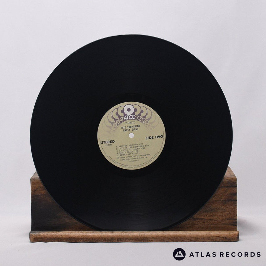 Pete Townshend - Empty Glass - Insert Lyric Sheet LP Vinyl Record - VG+/NM