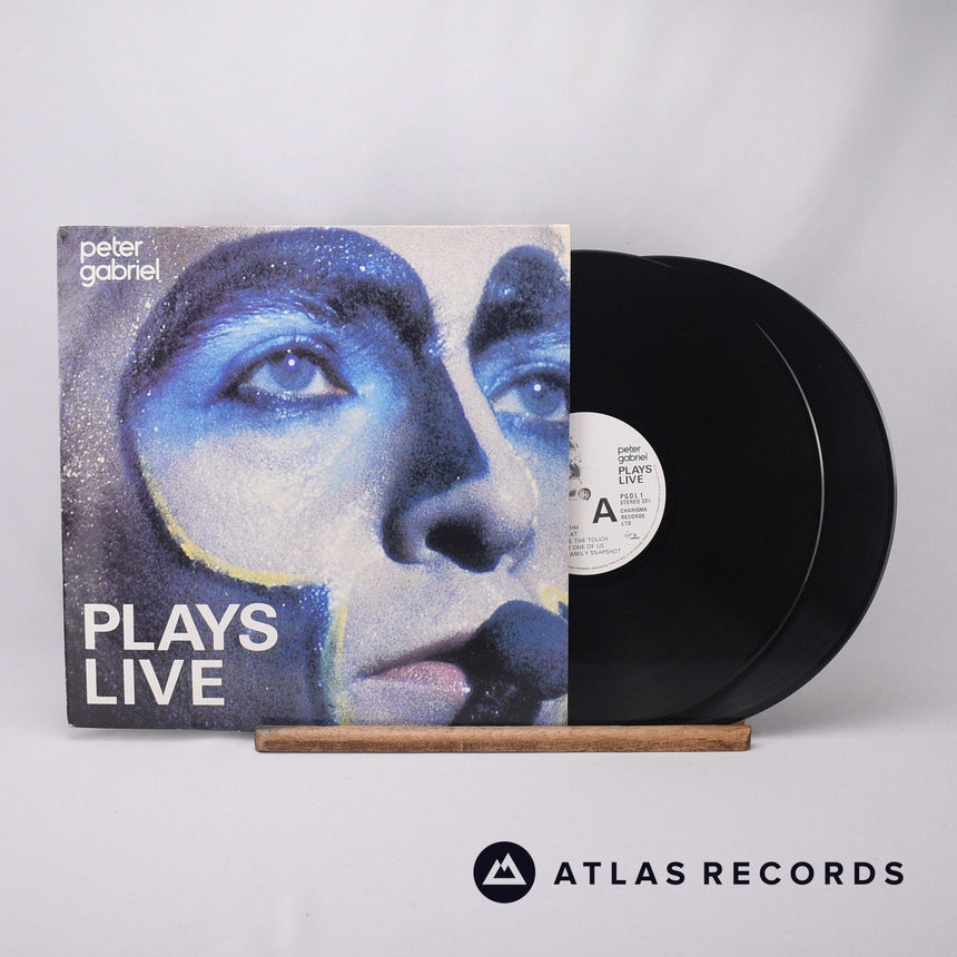 Peter Gabriel Plays Live Double LP Vinyl Record - Front Cover & Record