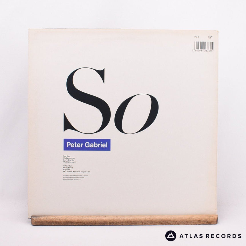 Peter Gabriel - So - Townhouse LP Vinyl Record - EX/EX
