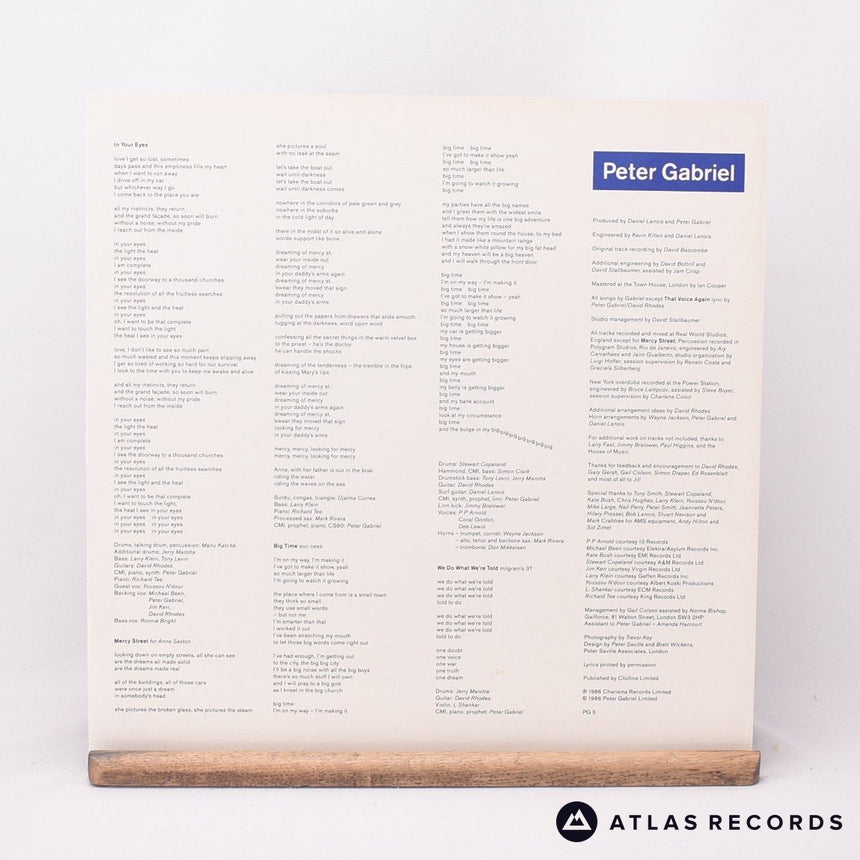 Peter Gabriel - So - Townhouse A-3U B-3U LP Vinyl Record - EX/EX