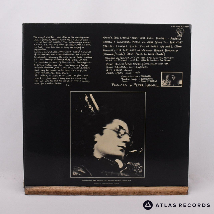 Peter Hammill - Nadir's Big Chance - First Press A-2 B-1 LP Vinyl Record - EX/NM