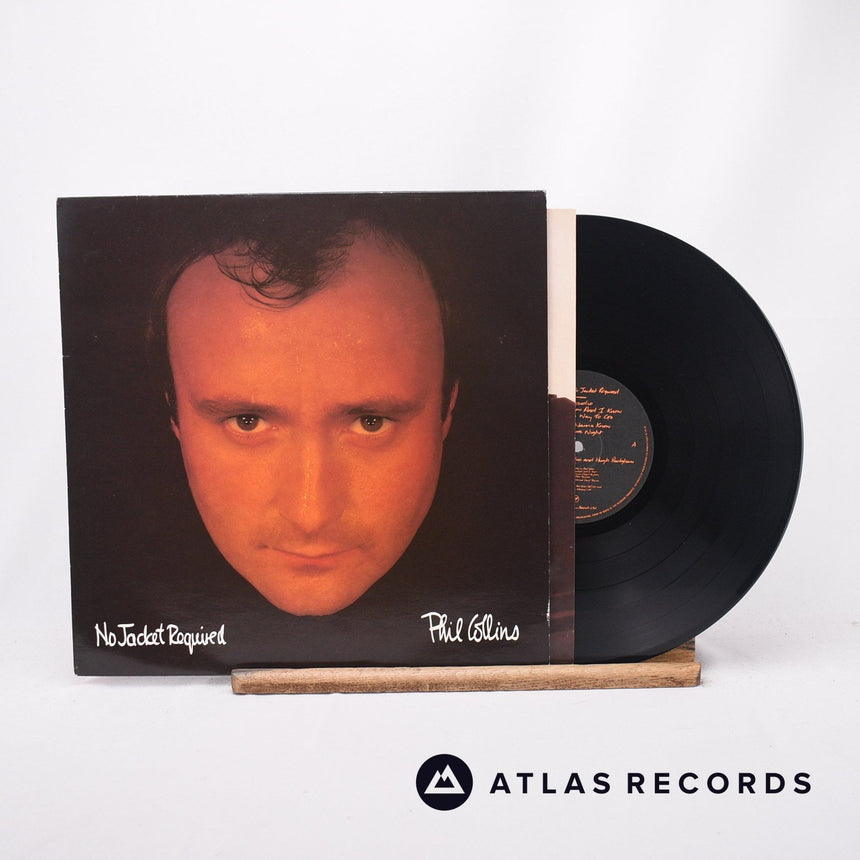 Phil Collins No Jacket Required LP Vinyl Record - Front Cover & Record